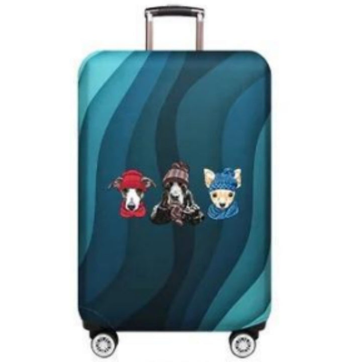 Ladies Hard Shell Suitcase with Playful Animal Design Kalsten