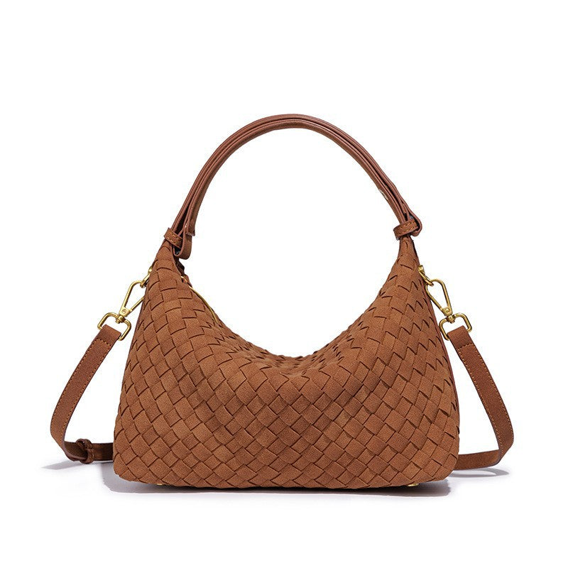 Woven Suede Hobo Bag Kalsten