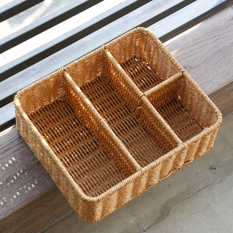 Divided Woven Storage Tray Kalsten