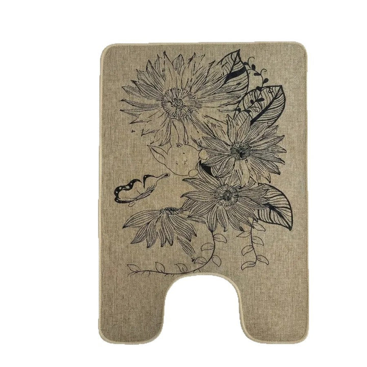 Floral Patterned Non-Slip Bath Mat Kalsten