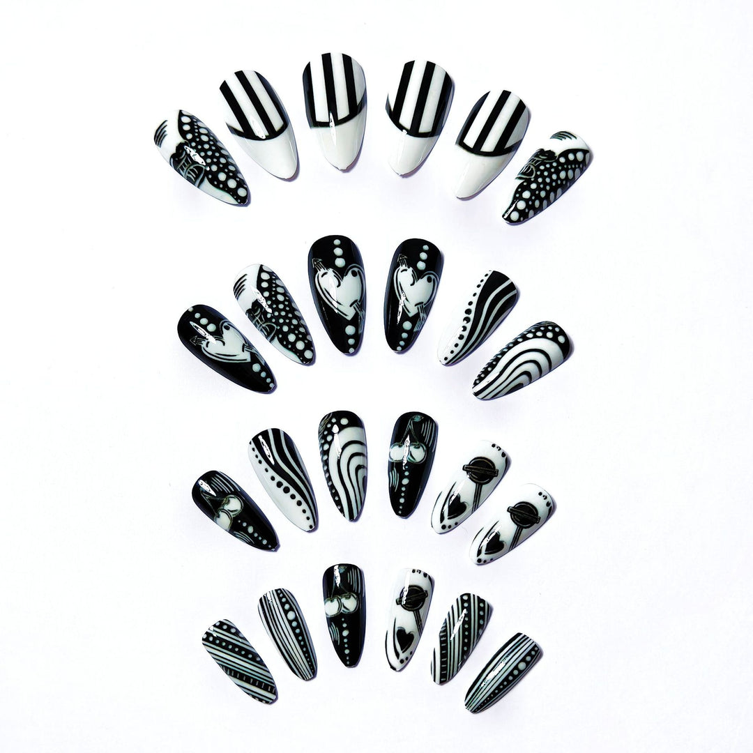 Artistic Pointed Nail Art Kalsten
