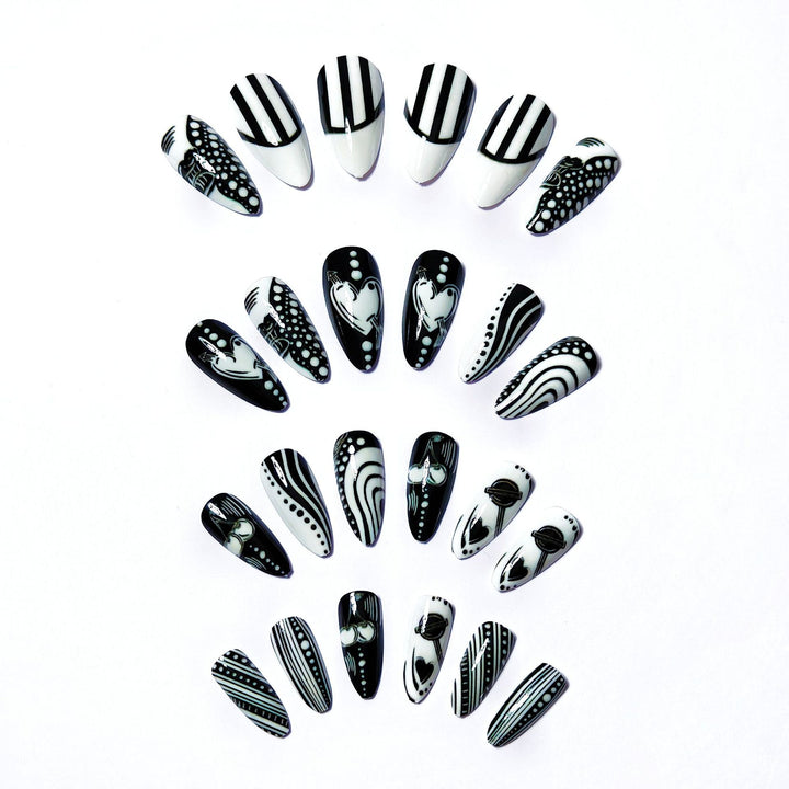 Artistic Pointed Nail Art Kalsten