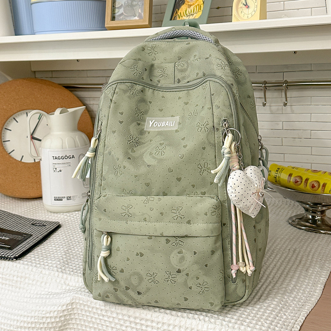 Stylish Floral-Embossed Backpack Kalsten