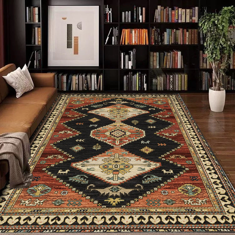 Vintage-Inspired Geometric Area Rug