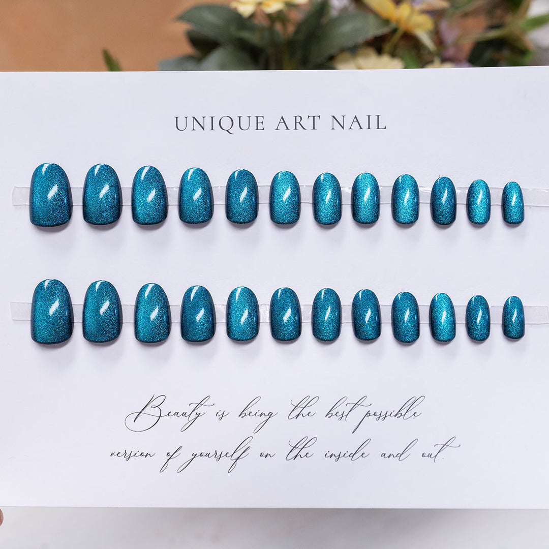Sparkling Glitter Press-On Nails