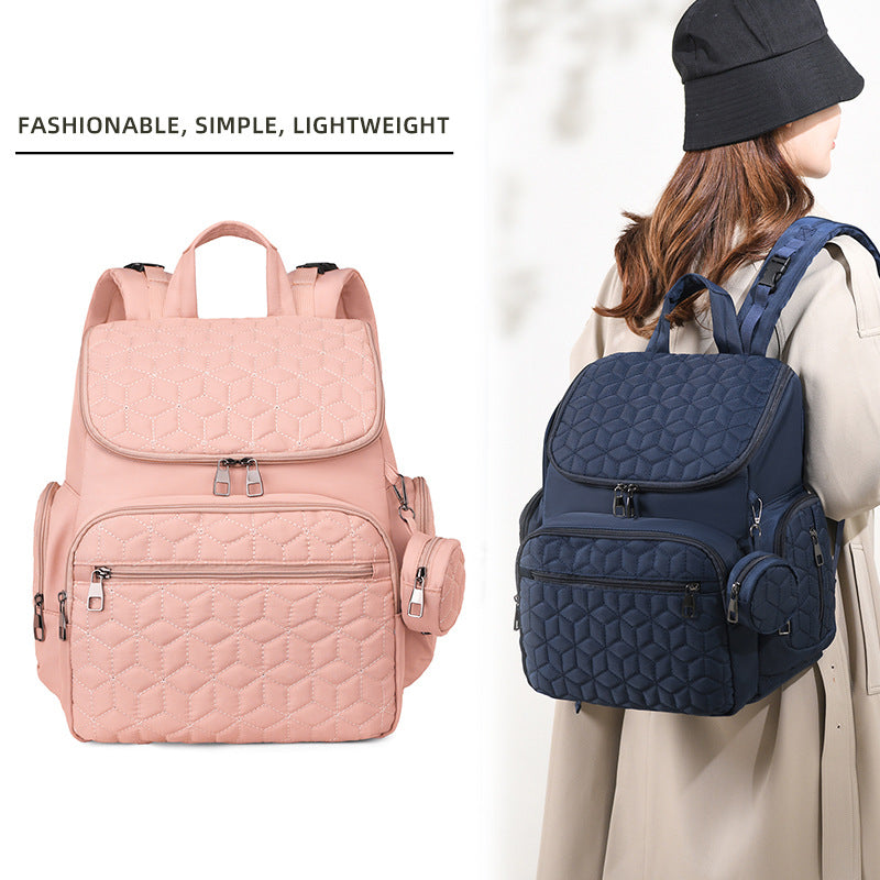 Quilted Multi-Compartment Backpack Kalsten