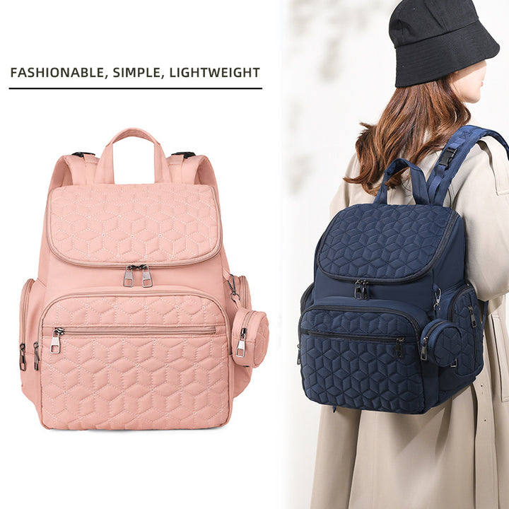 Quilted Multi-Compartment Backpack Kalsten