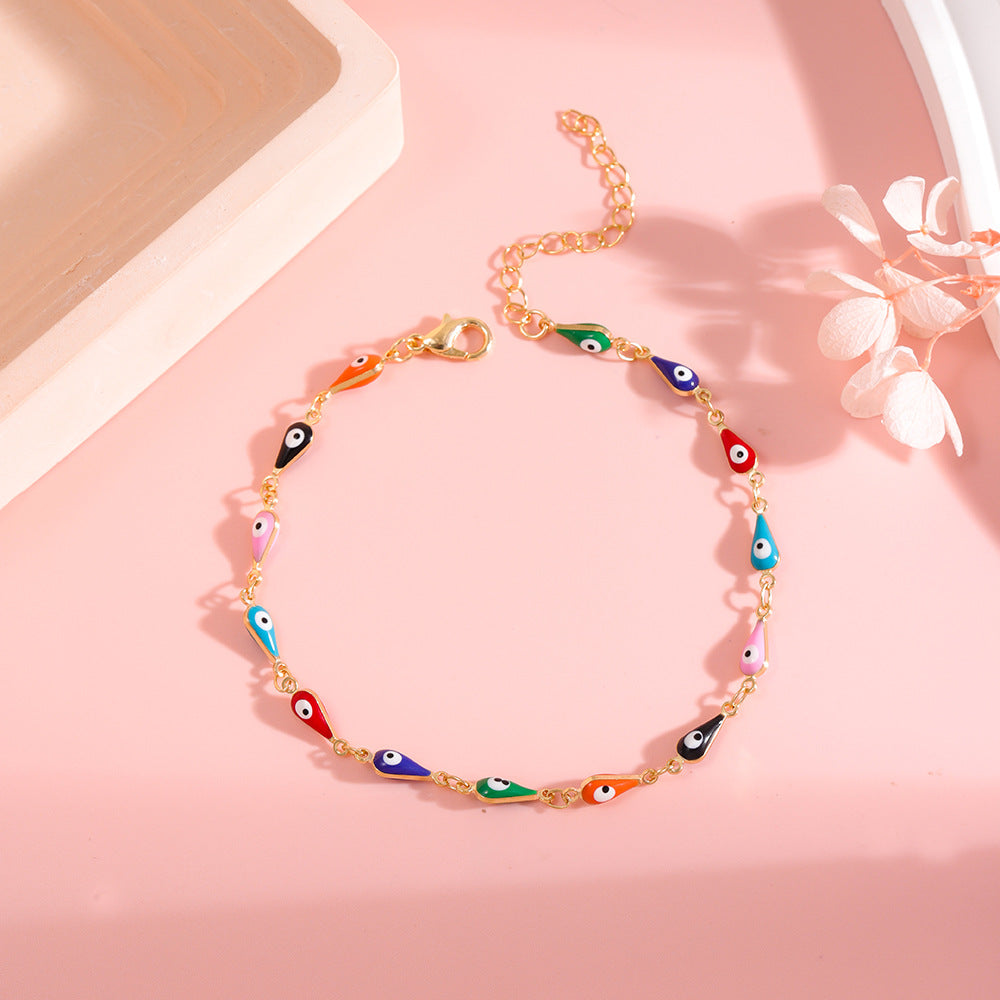 Colorful Evil Eye Charm Anklet Kalsten 1788164324