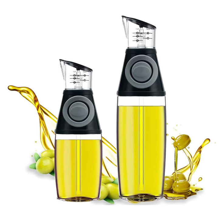 Compact Measuring Oil Dispenser With Built-In Pump And Drip-Free Spout