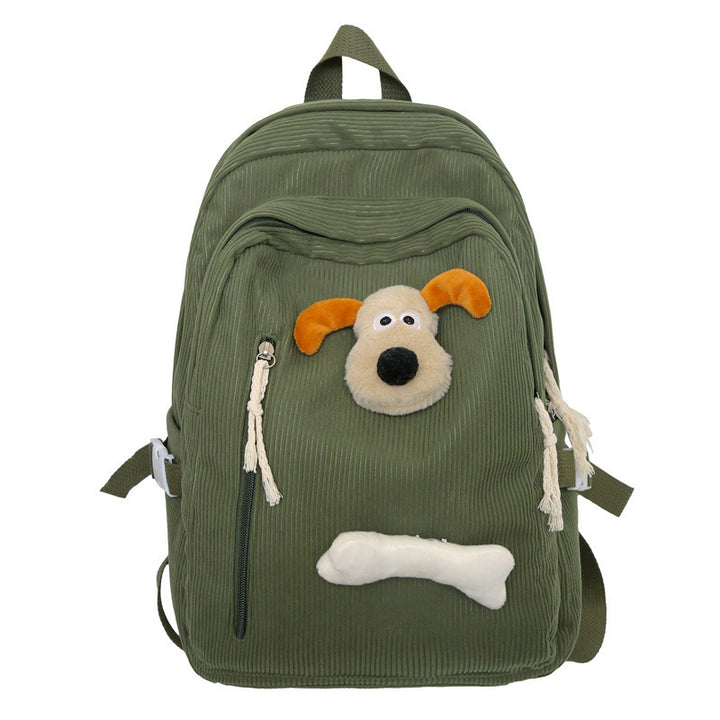 Playful Plush Dog-Themed Backpack