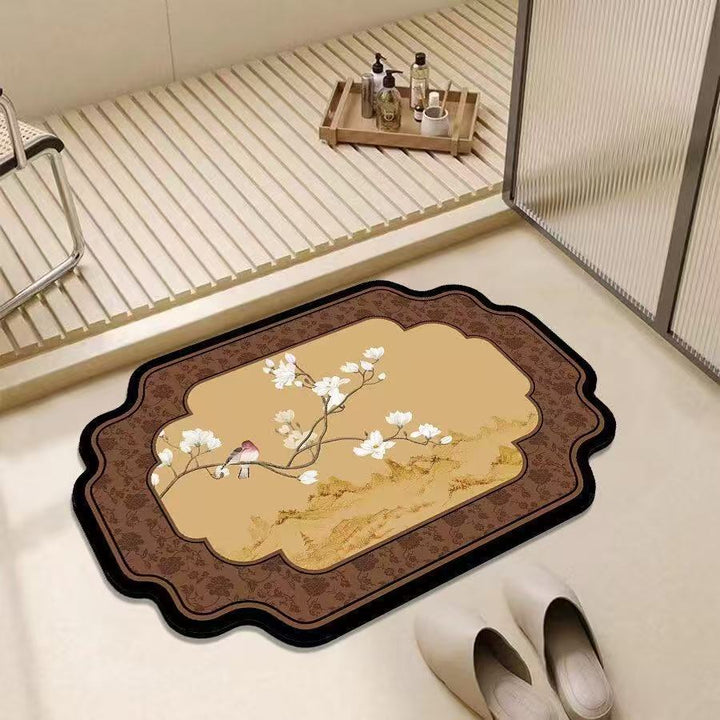 Artistic Decorative Bath Mat for Bathroom