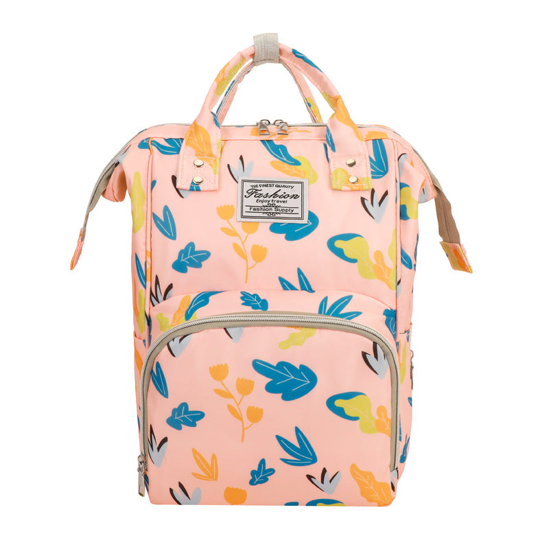 Floral Print Multi-Functional Diaper Backpack Kalsten