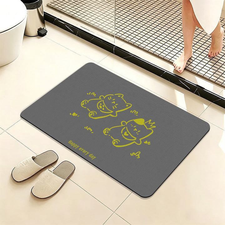 Cute Animal-Themed Bath Mat