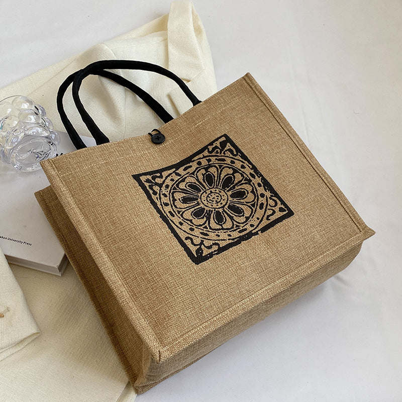 Elegantly Designed Linen Tote Bag