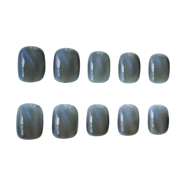 Elegant Glossy Press-On Nail Art