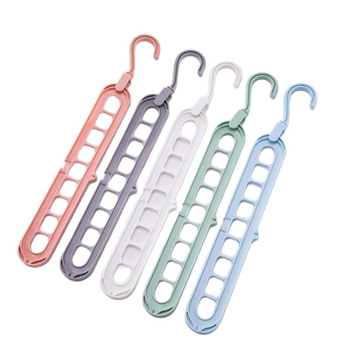 Slim Space-Saving Multi-Slot Trouser And Scarf Organizer Hanger