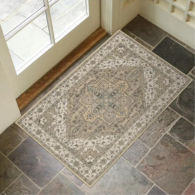 Decorative Persian-Inspired Area Rug