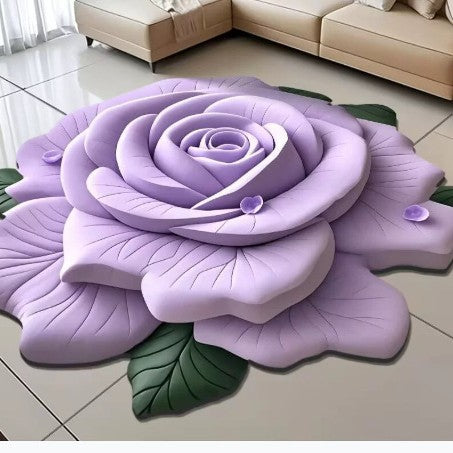 Floral-Themed 3D Area Rug Kalsten