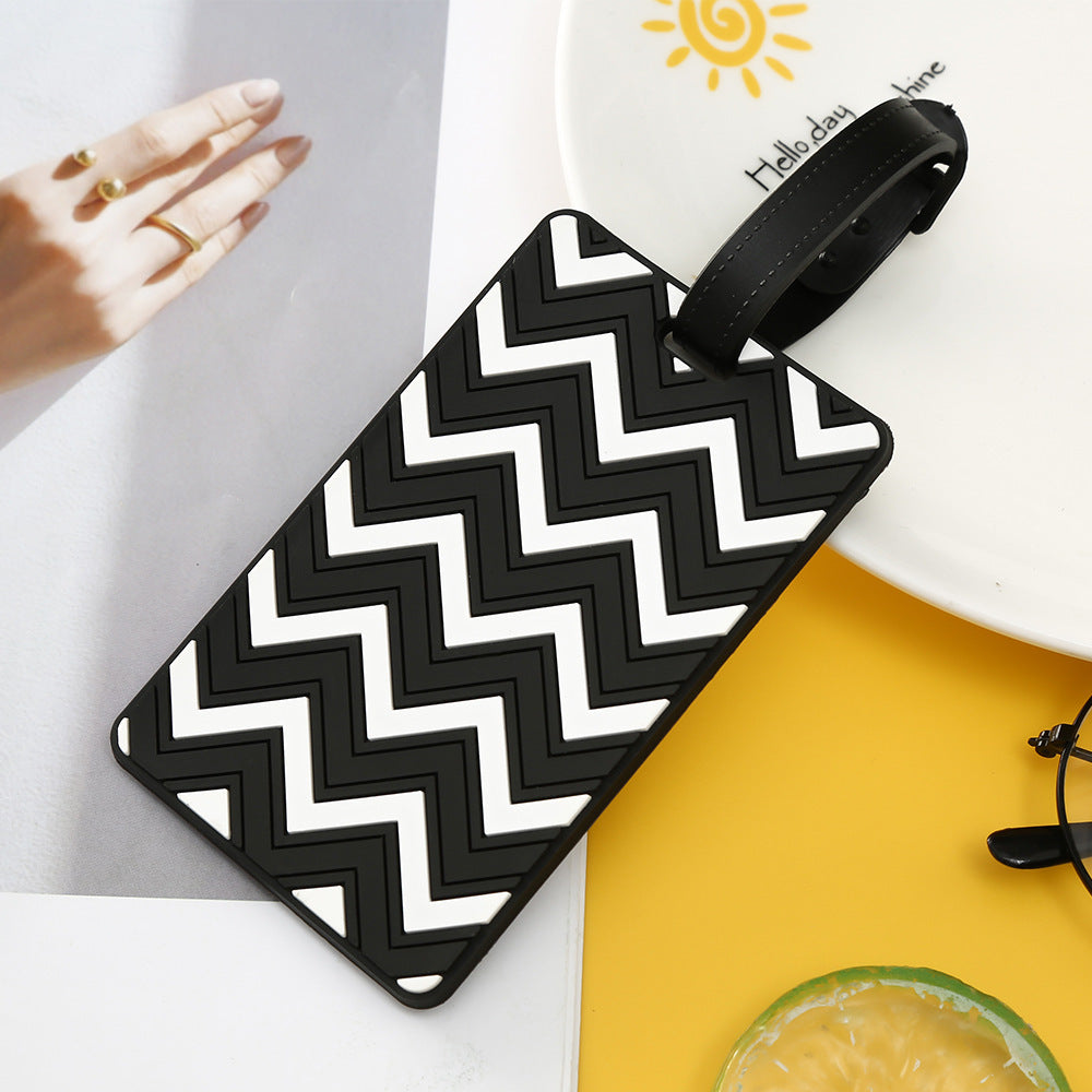 Unisex Chevron Patterned Luggage Tag Kalsten