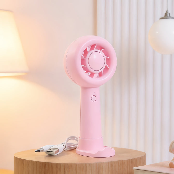 Ladies portable hand fan with gentle airflow and USB charging function Kalsten