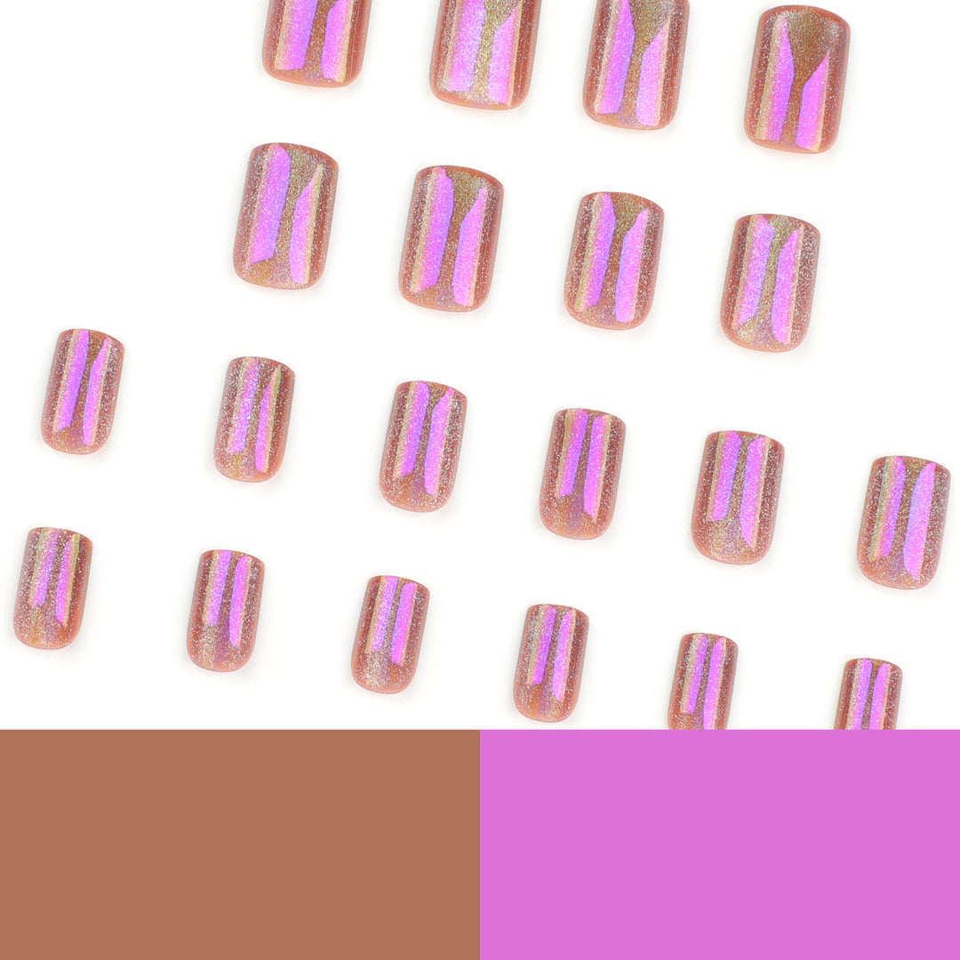 Artful Nail Art with Shimmering Gradient Kalsten