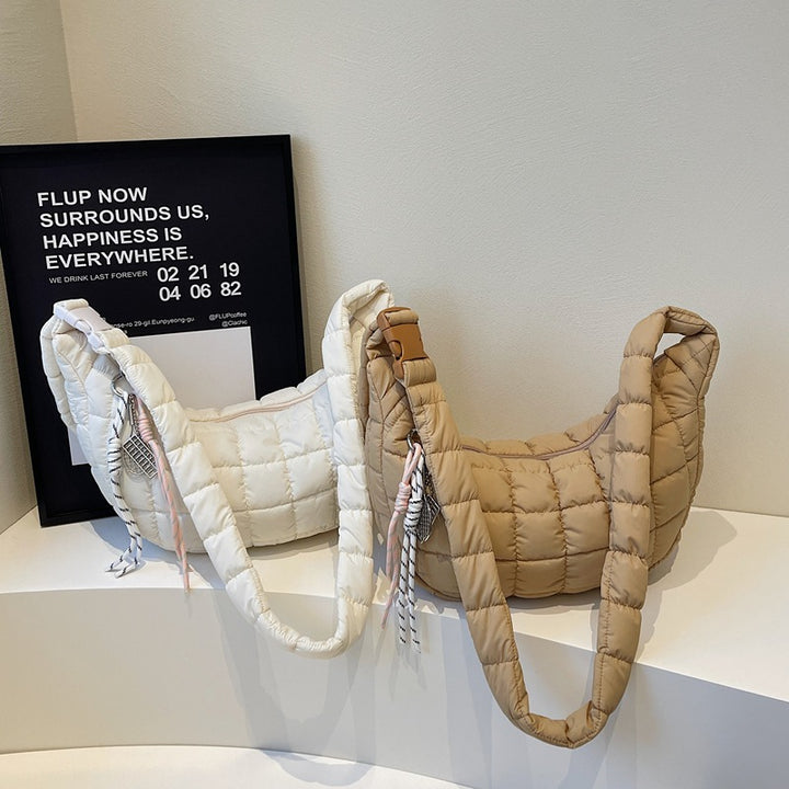 Padded Quilted Shoulder Bag