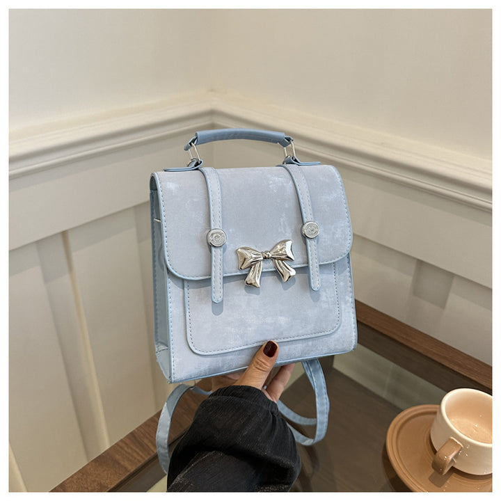Elegant Bow-Detail Mini Backpack
