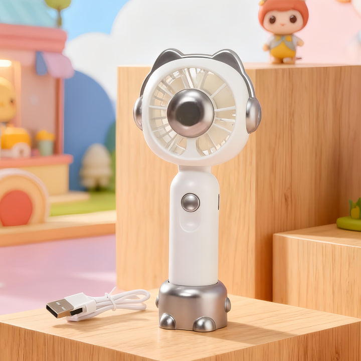 Portable USB Hand Fan with Playful Bear Design Kalsten