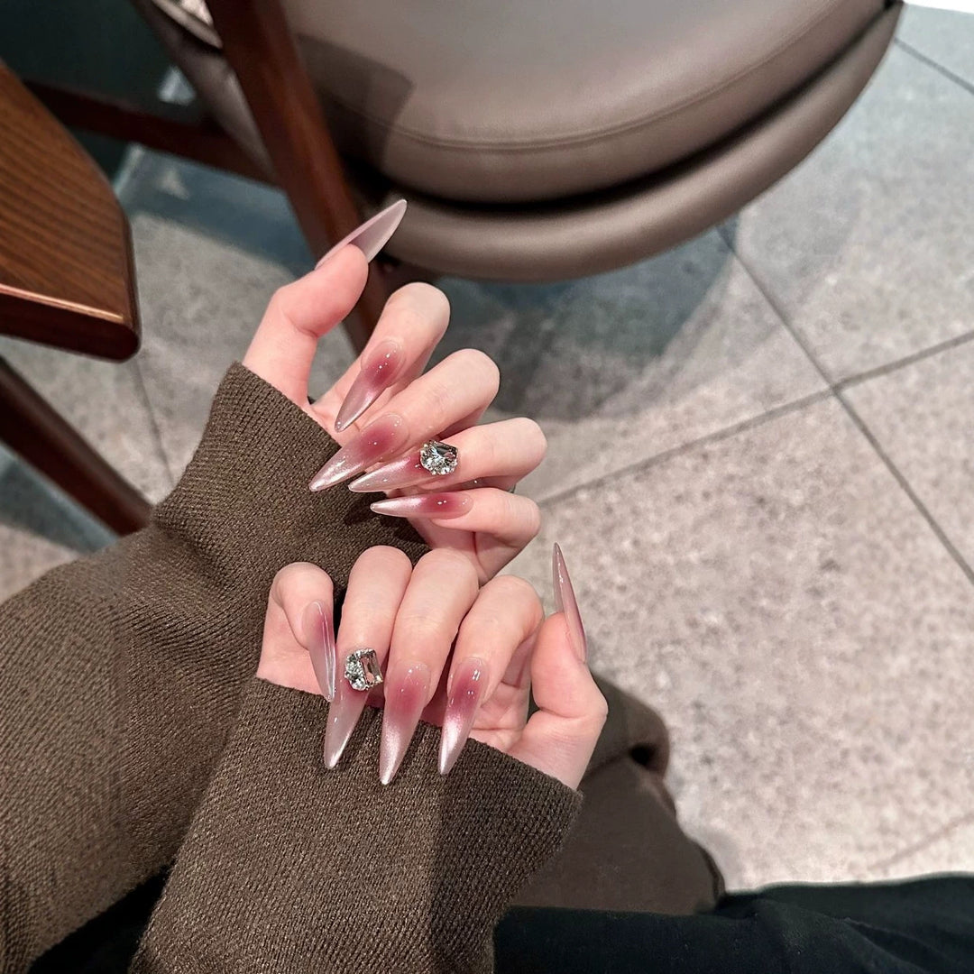 Stylish Stiletto Acrylic Nail Enhancements