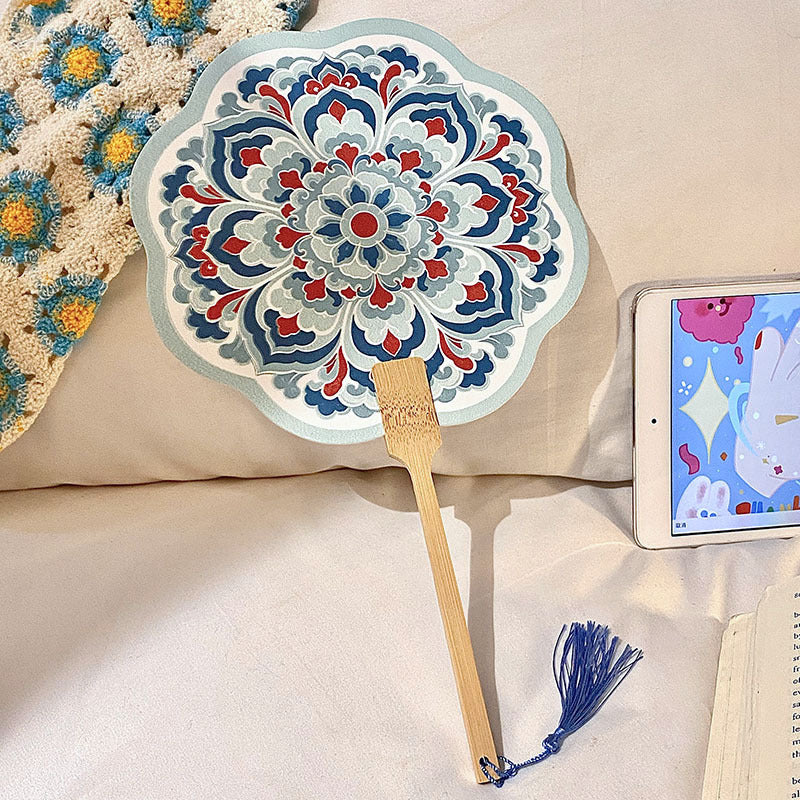 Handcrafted Fan Made of Bamboo and Paper Kalsten