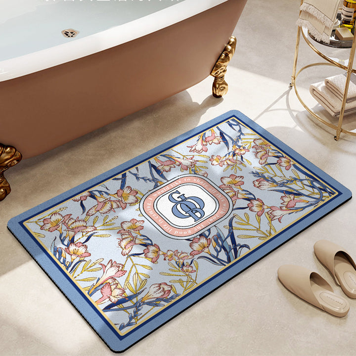 Floral Decorative Bath Mat