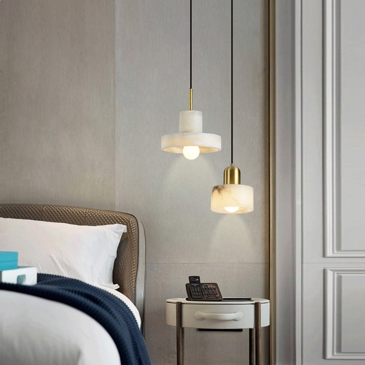 Elegant Marble Hanging Light Fixture