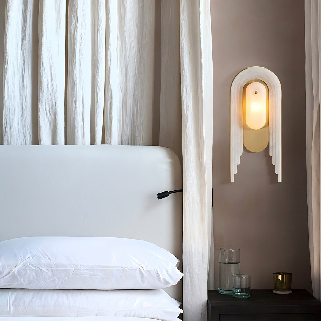Modern Alabaster Wall Sconce
