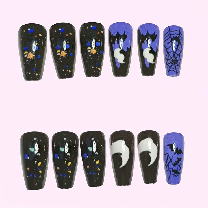 Halloween-Inspired Thematic Nail Art Set