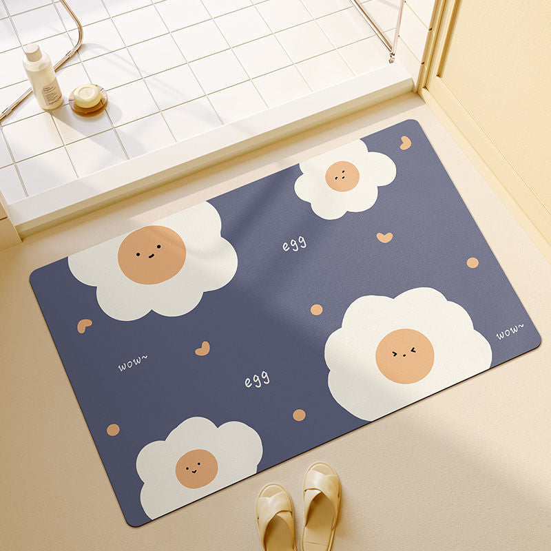 Cartoon Dog-Themed Bath Mat Kalsten