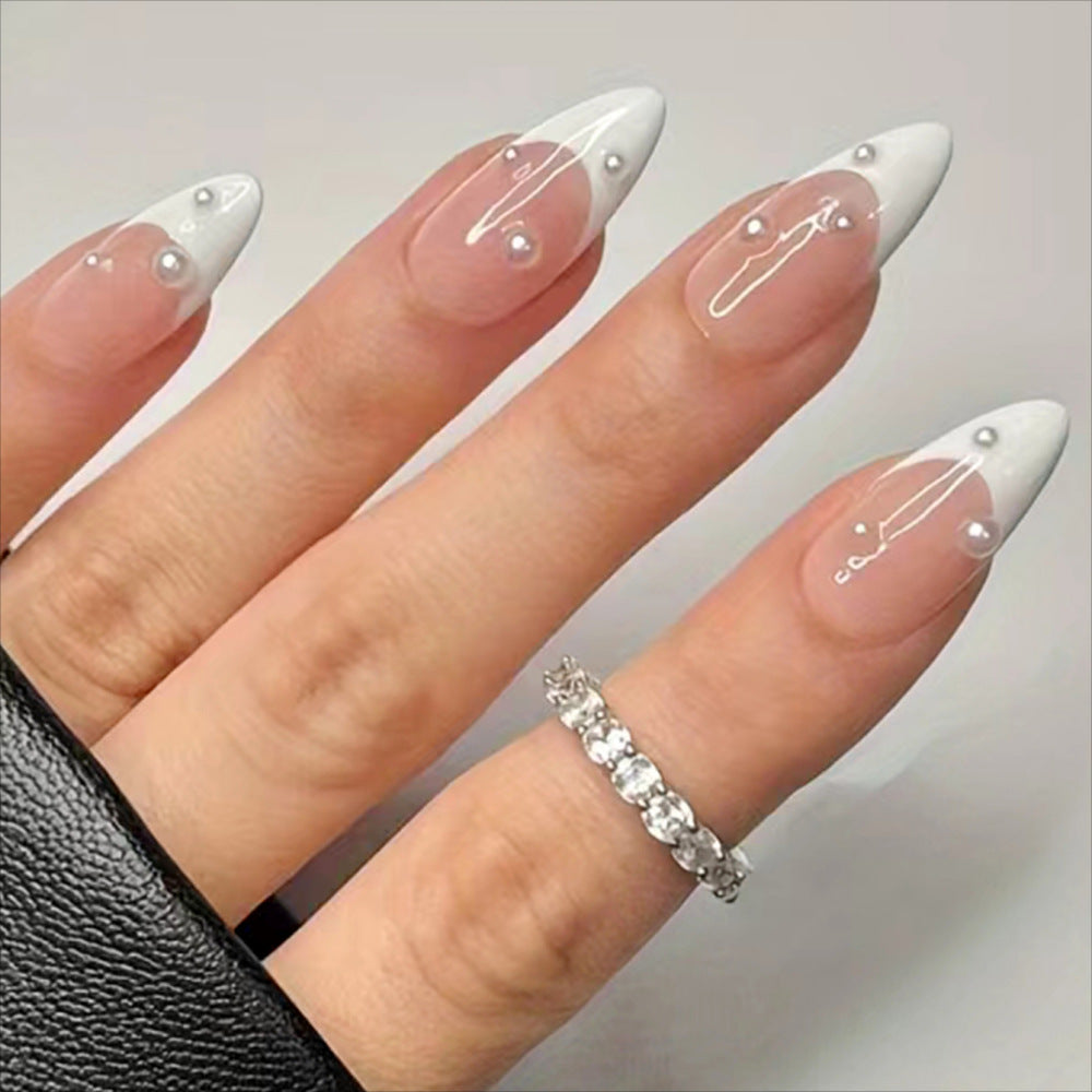 Elegant Press-On Stiletto Nail Art