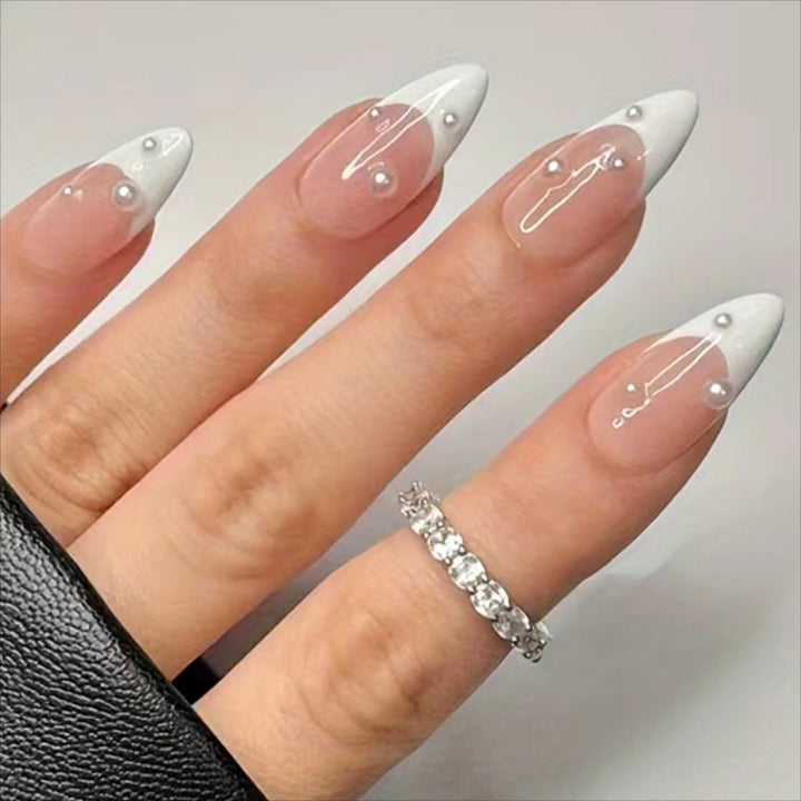 Elegant Press-On Stiletto Nail Art