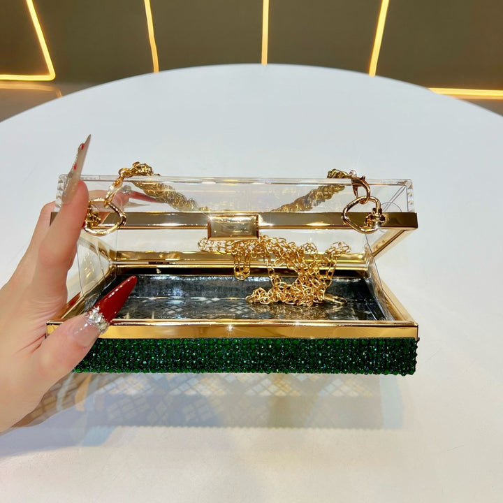 Elegant Chain-Handled Evening Clutch