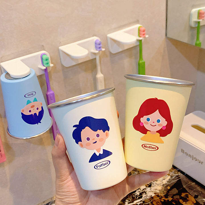Wall-mounted toothbrush holder with playful design Kalsten