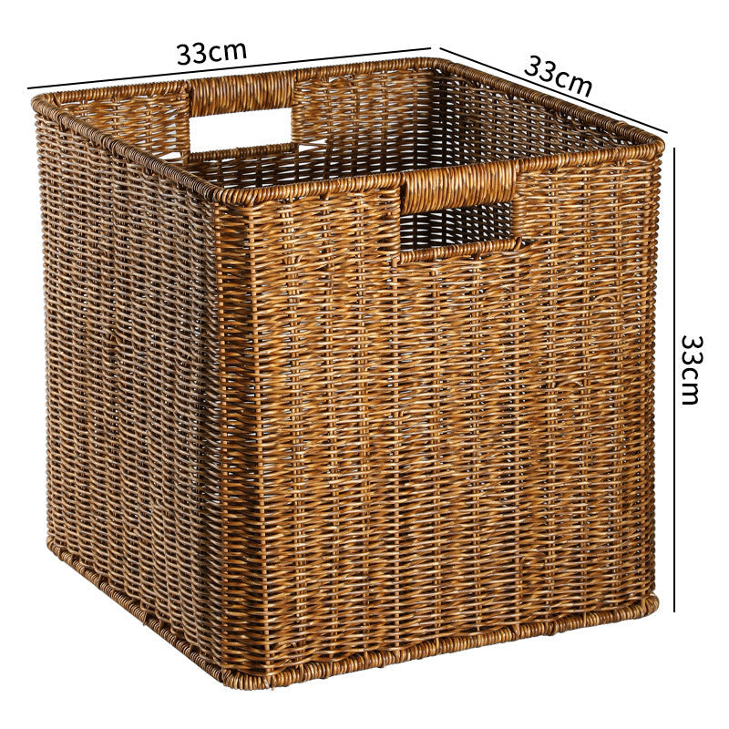 Handwoven Rustic Storage Cube Kalsten
