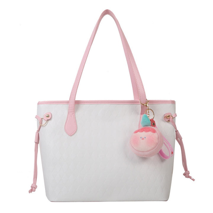 Quilted Pattern Handheld Tote Bag Kalsten