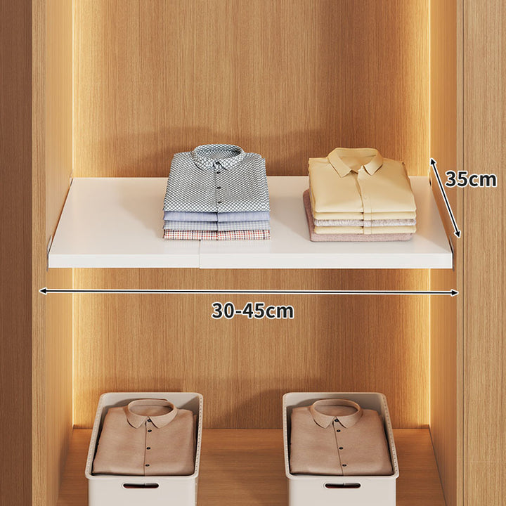 Expandable Hinged Closet Shelf Board