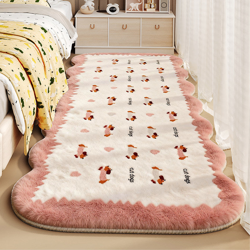 Plush Cartoon-Themed Area Rug