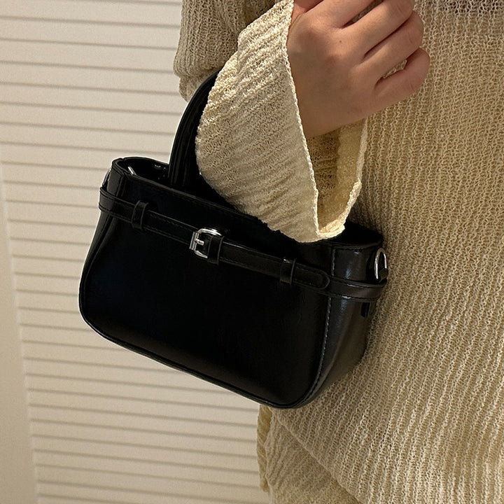Compact Structured Crossbody Handbag