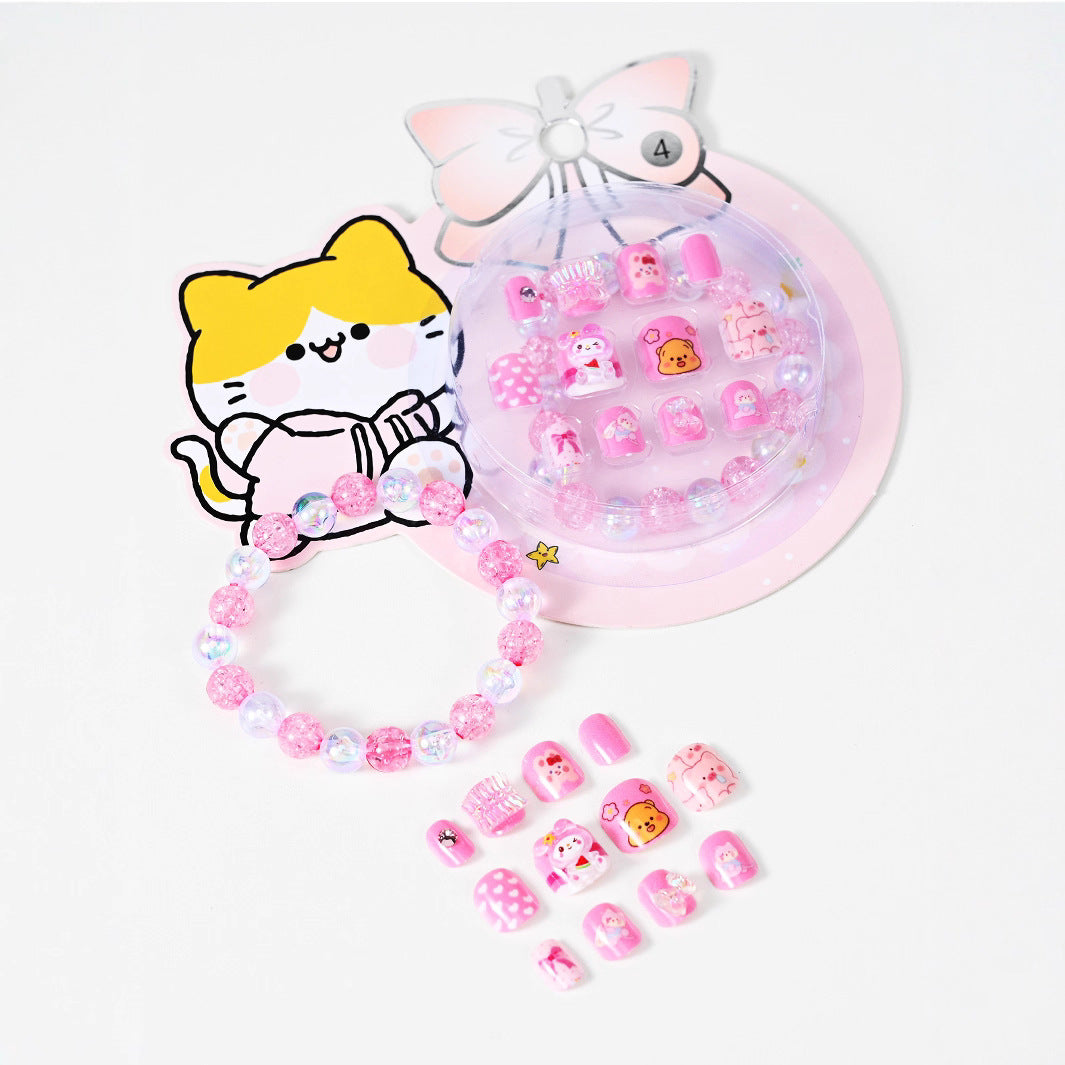 Cute Cartoon-Themed Press-On Nail Set Kalsten