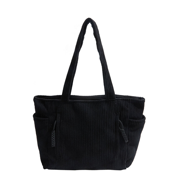 Corduroy Multi-Pocket Tote Bag Kalsten