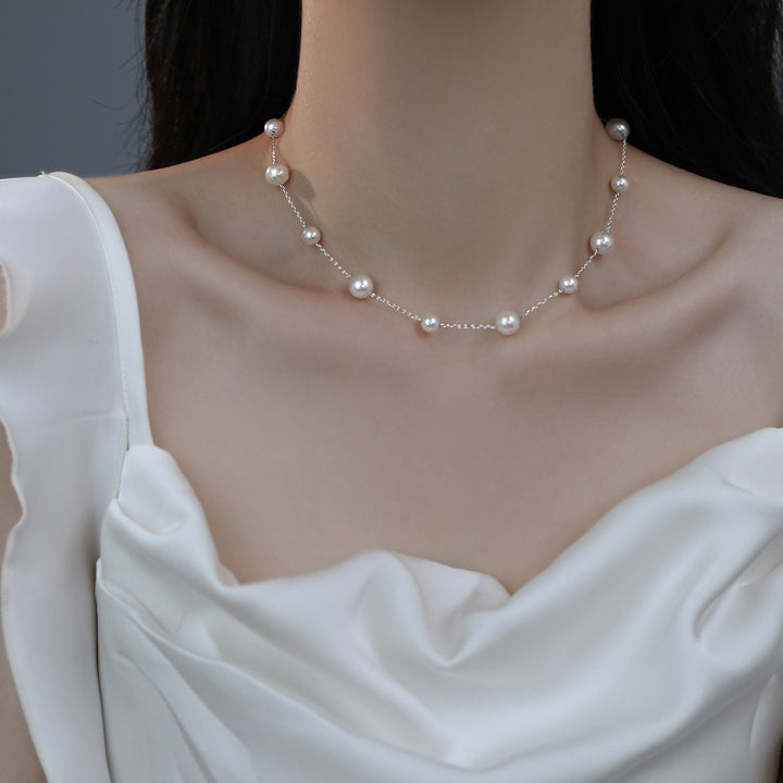 Pearl Drop Lariat Necklace Kalsten
