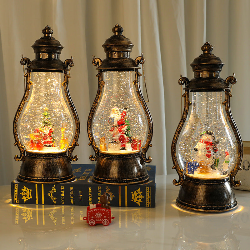 Decorative LED Lantern with Winter Scene Kalsten