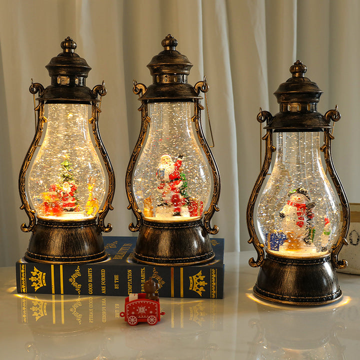 Decorative LED Lantern with Winter Scene Kalsten