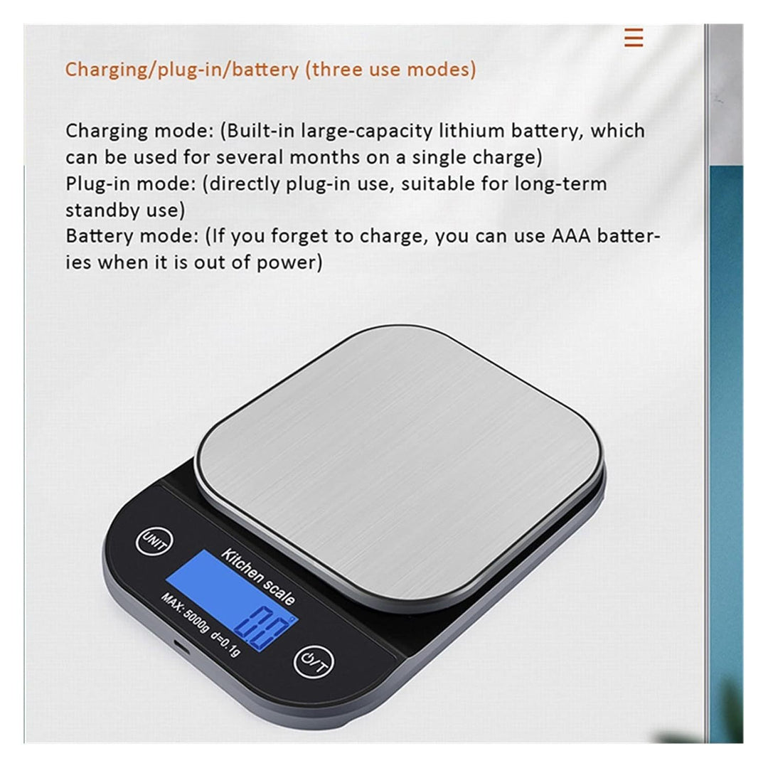 Waterproof Rechargeable Kitchen Scale